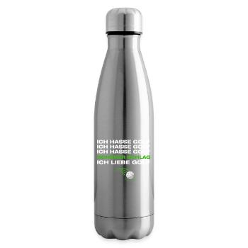 Ich liebe Golf Golfer Golfen - Isolierflasche - Lightsilver - Rechts