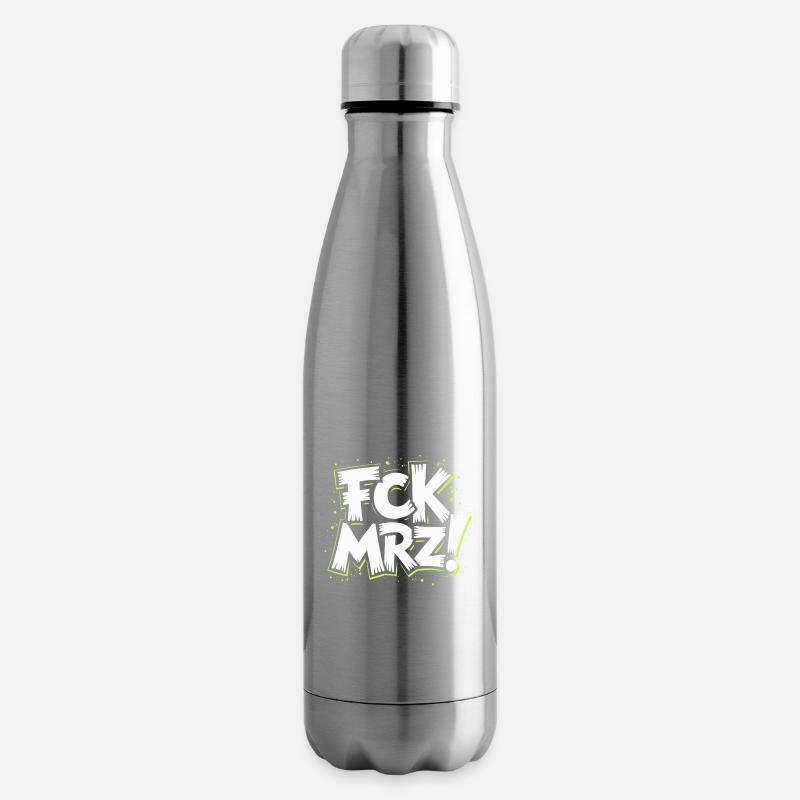 FCK MRZ Politischer Protest Slogan - Isolierflasche - Lightsilver