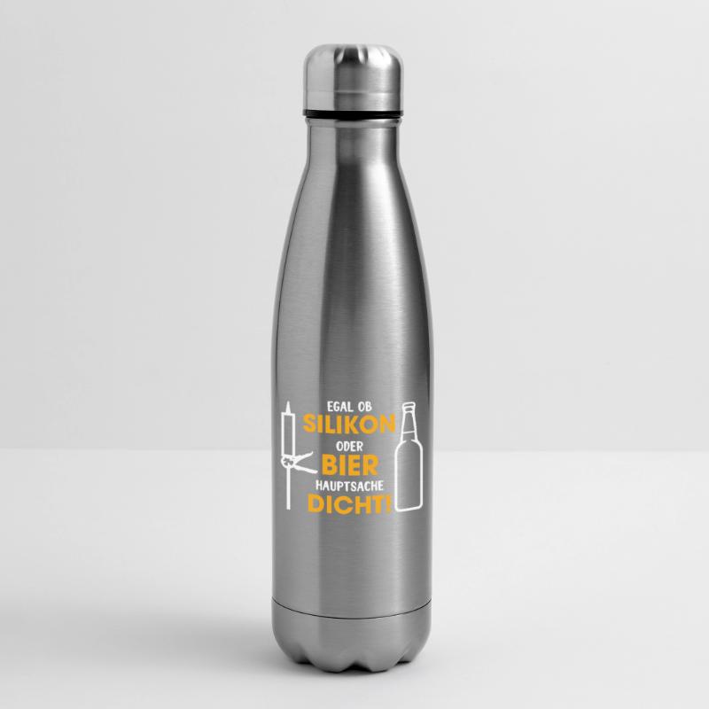 Silikon oder Bier – Hauptsache dicht Isolierflasche