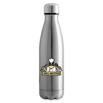 Grillmeister (Grilling / Barbecue / BBQ / 3C) - Insulated Water Bottle - silver - Right