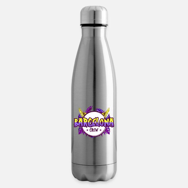Équipage de Barcelone Coloré - Bouteille isotherme - argent clair