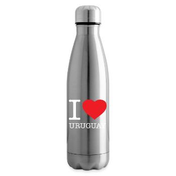 I LOVE URUGUAY - Insulated Water Bottle - silver - Right