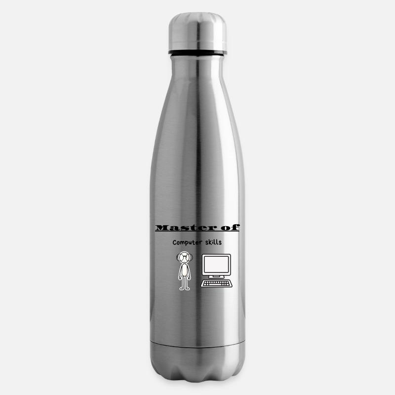 Master der Computerfähigkeiten - Isolierflasche - Lightsilver