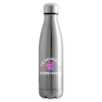 Weather Meteorology Meteorologist - Insulated Water Bottle - silver - Right