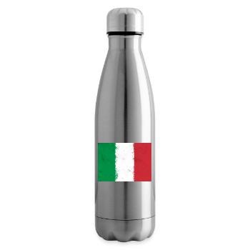 Drapeau de l’Italie - Bouteille isotherme - argent clair - Droite
