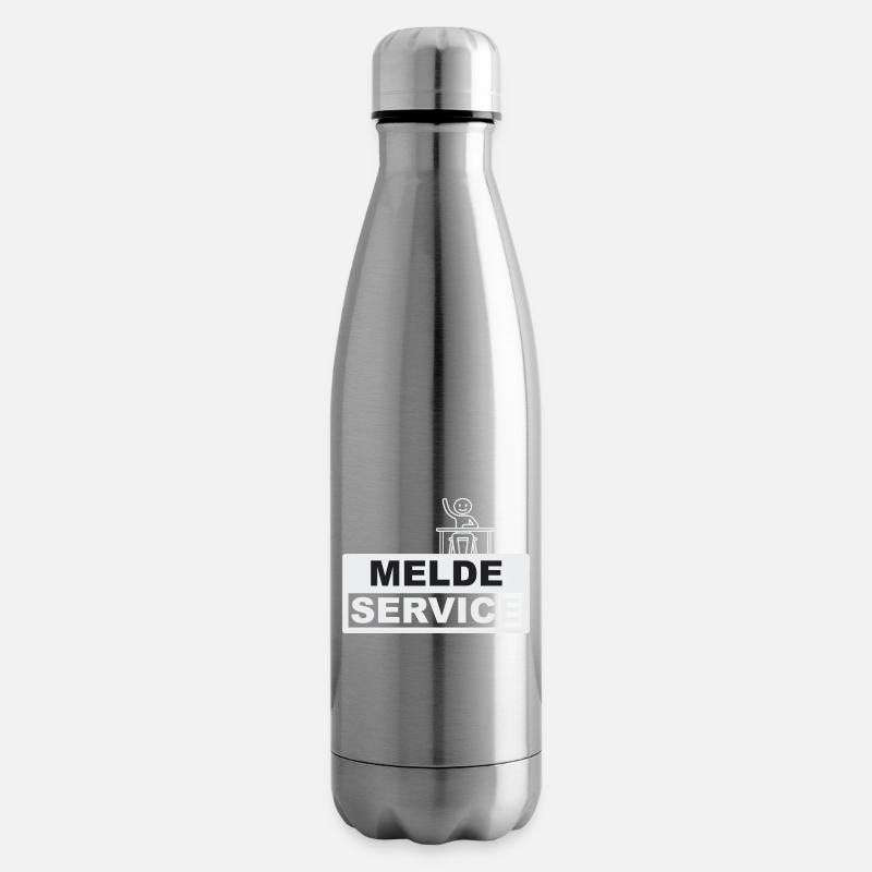 Meldeservice - Schuldienstleister oder Anscheißer - Isolierflasche - Lightsilver