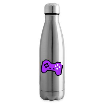  Schräger Retro Controller Gamer - Isolierflasche - Lightsilver - Rechts