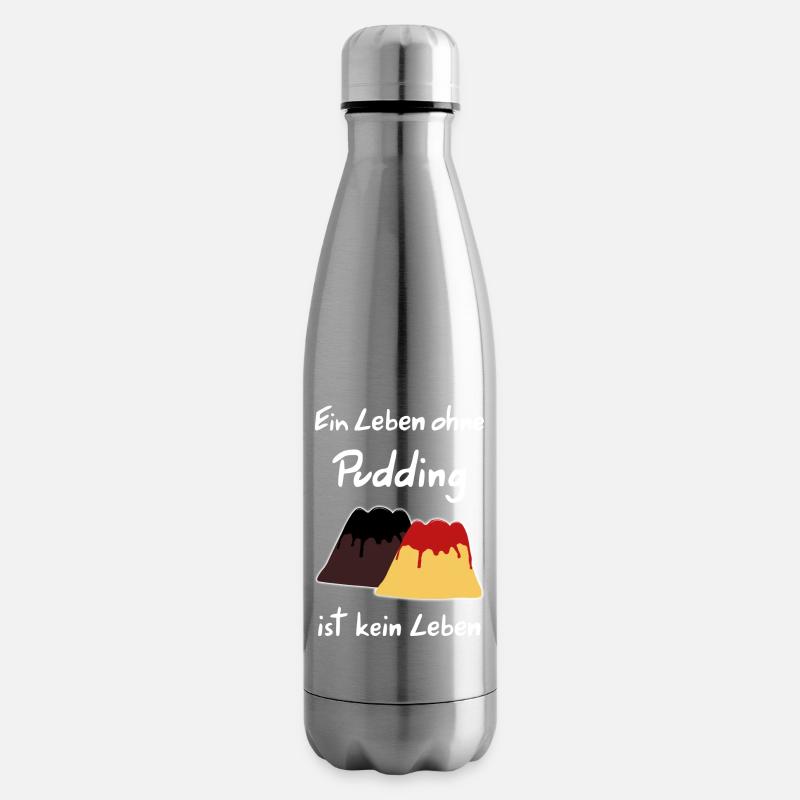 Ein Leben ohne Pudding ist kein Leben - Isolierflasche - Lightsilver