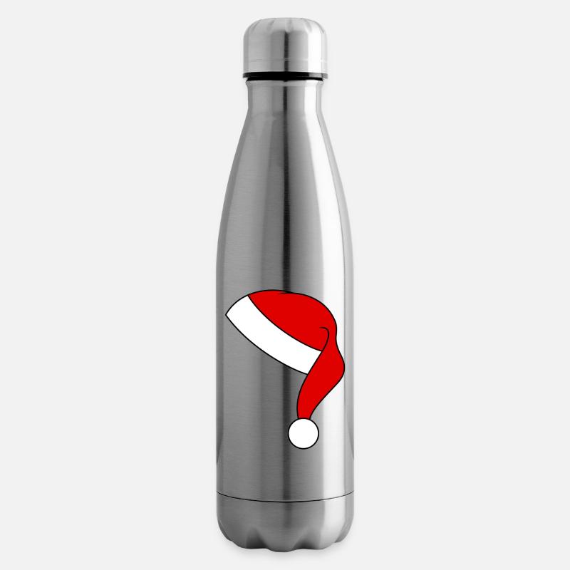 Weihnachtsmütze - Isolierflasche - Lightsilver