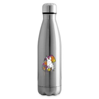 Bullterrier No Racism - Isolierflasche - Lightsilver - Rechts