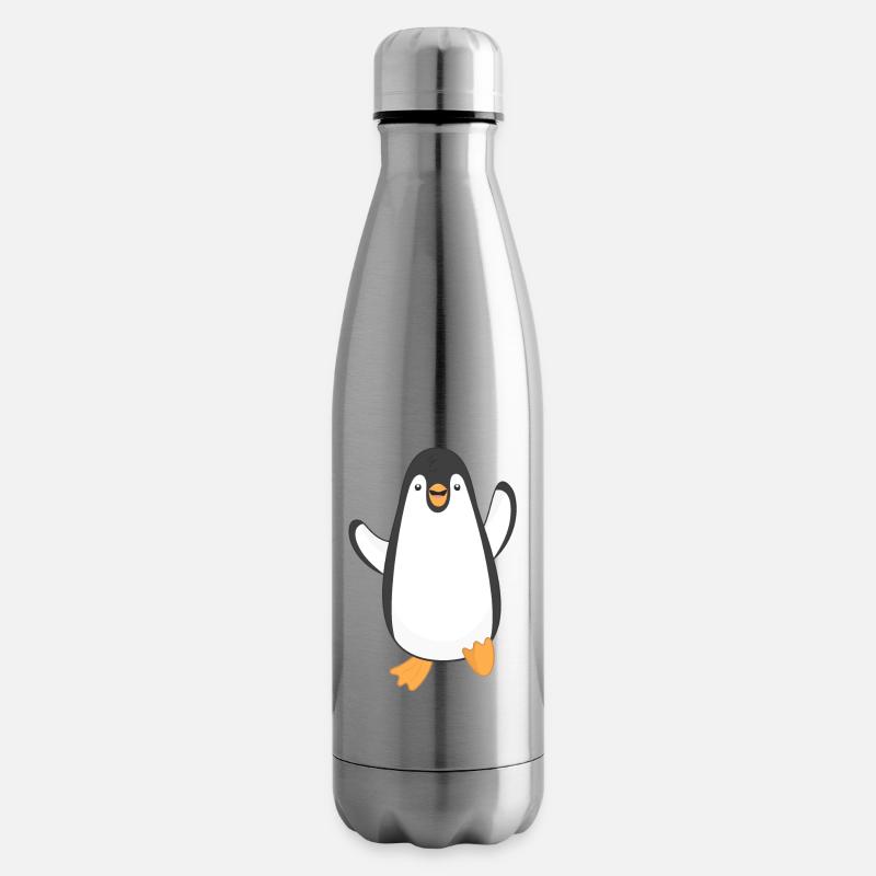 Pinguin Pinguine - Isolierflasche - Lightsilver