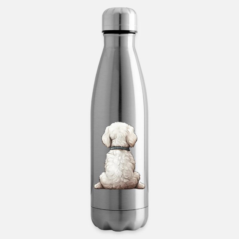 Bichon frisé - Bouteille isotherme - argent clair