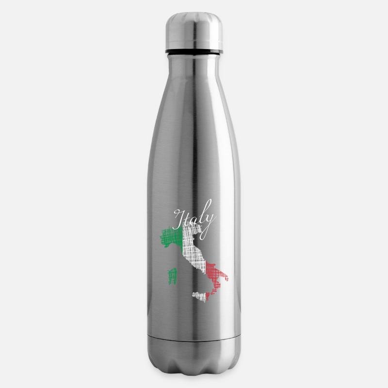 Italienische Silhouette mit Script - Isolierflasche - Lightsilver