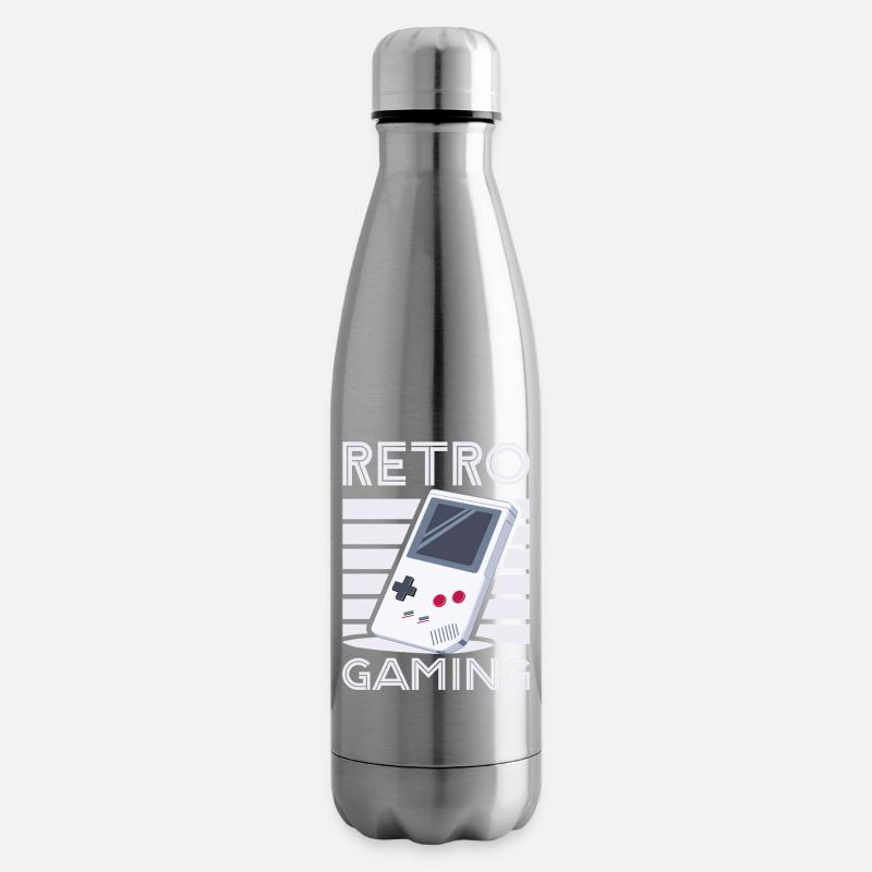Rétro gaming 1 par Helfspawn - Bouteille isotherme - argent clair