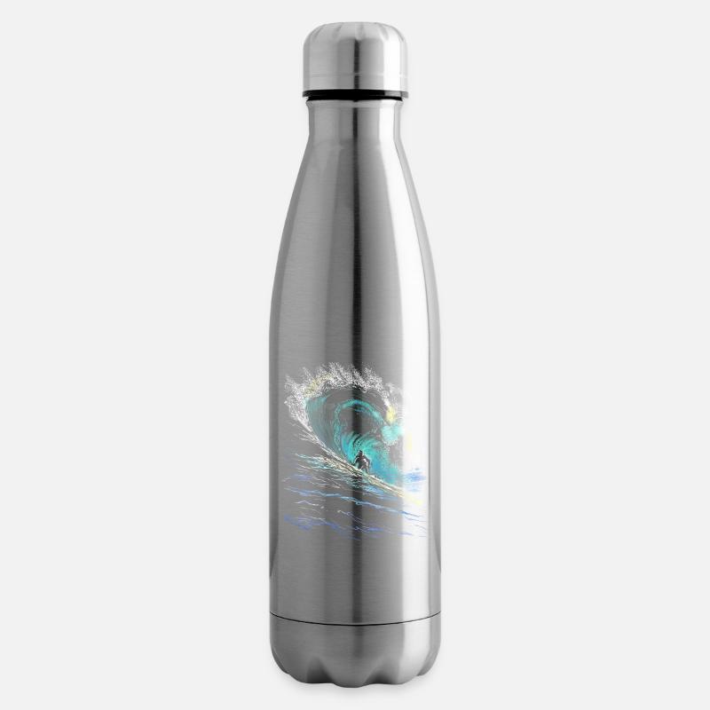 Surfeur - Bouteille isotherme - argent clair