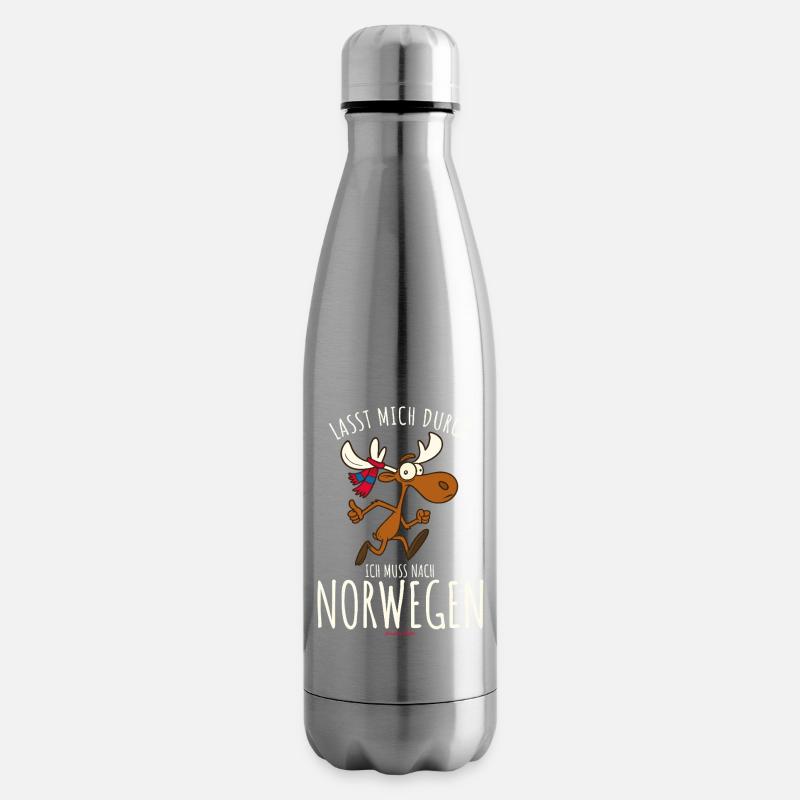 Lasst mich durch ich muss nach Norwegen - Isolierflasche - Lightsilver