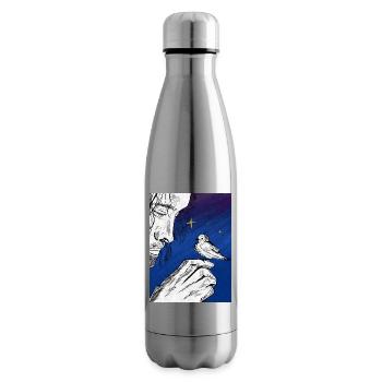 Number one under the moon - Insulated Water Bottle - silver - Right