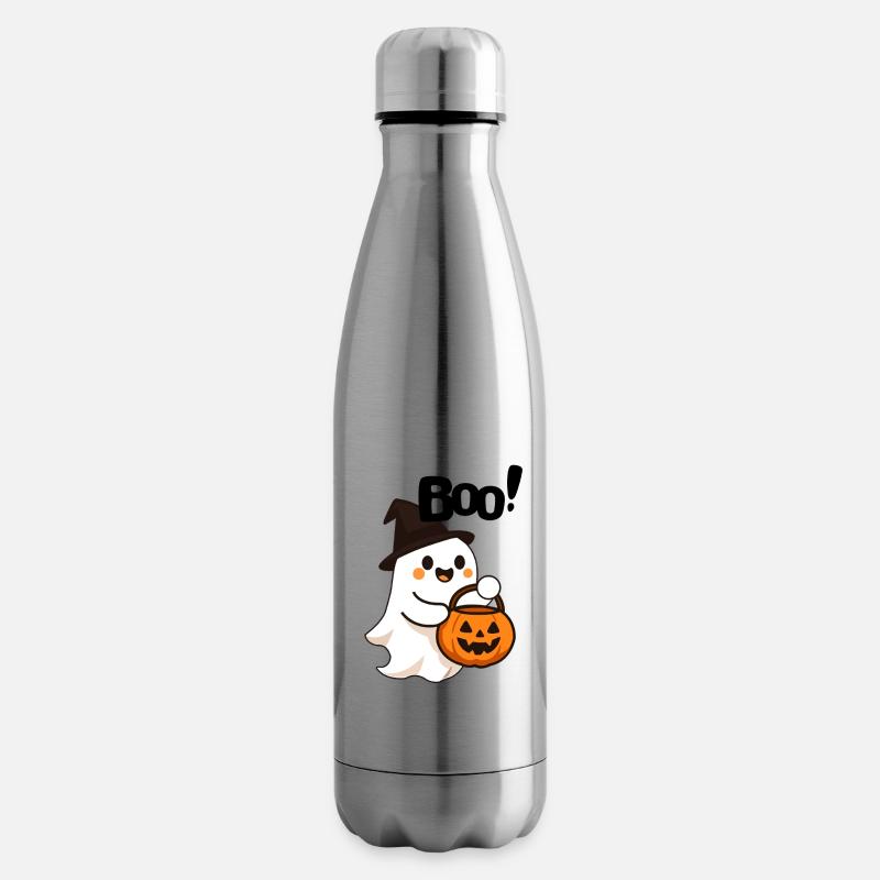 Süßer Geist mit Halloween Kürbis - Isolierflasche - Lightsilver