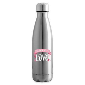 Baton Twirling Sports Passion Gift - Insulated Water Bottle - silver - Right