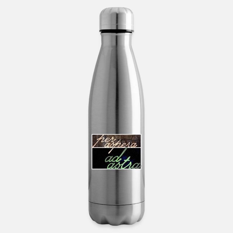 Per Aspera Ad Astra - Insulated Water Bottle - silver