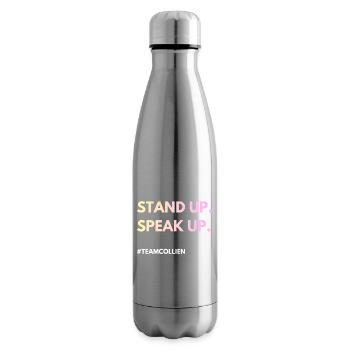 Stand Up, Speak Up - Insulated Water Bottle - silver - Right