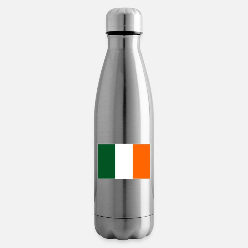 Drapeau de l’Irlande - Bouteille isotherme - argent clair