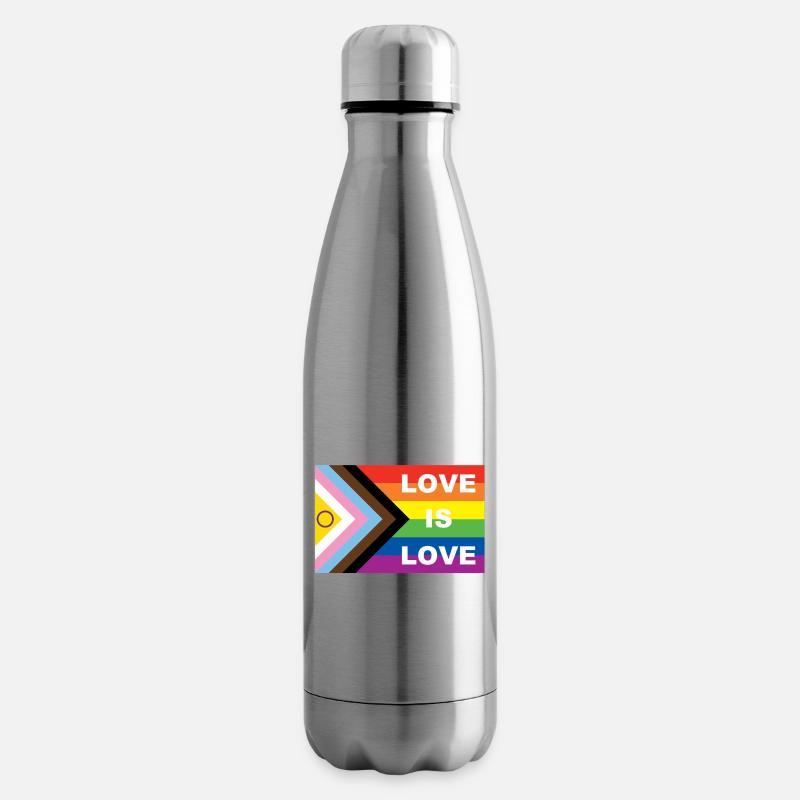 LOVE IS LOVE - Isolierflasche - Lightsilver