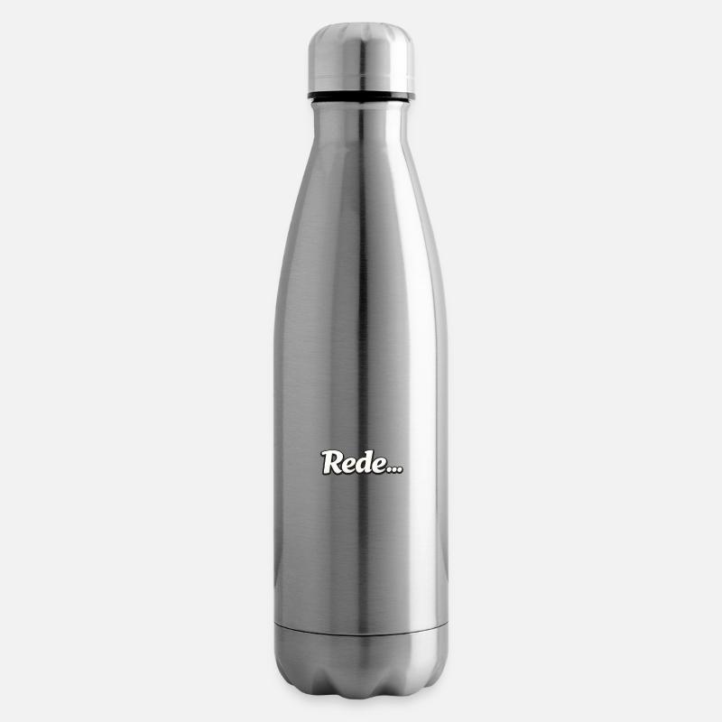 Speech... Word - Insulated Water Bottle - silver