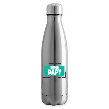 Super Opa bunte Illustration - Isolierflasche - Lightsilver - Rechts
