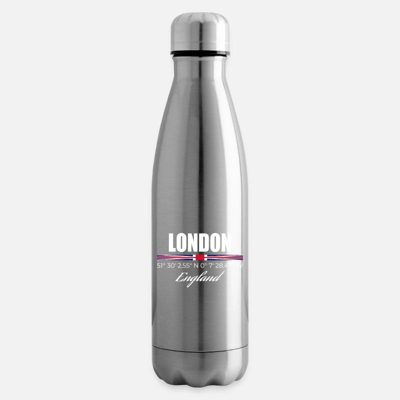 Londres - Bouteille isotherme - argent clair