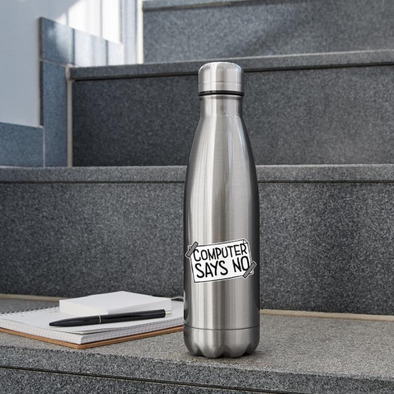 Computer Says No Funny Programmer Nerd Technique Insulated Water Bottle