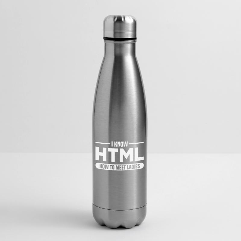 HTML Humor Code Programmierer Spruch Isolierflasche
