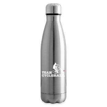 Team Cycleball , Radball, Radballer,Hallenradsport - Isolierflasche - Lightsilver - Rechts