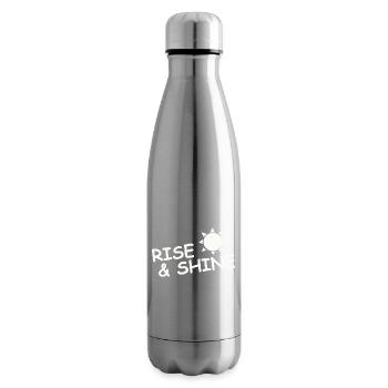 RISE & SHINE - Insulated Water Bottle - silver - Right