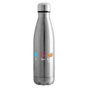 Ich liebe Waldhorn - Isolierflasche - Lightsilver - Rechts