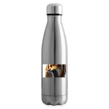 Hunde und goldiger Hamster in Nahaufnahme - Isolierflasche - Lightsilver - Rechts