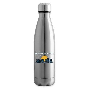 Litha Pagan Summer Solstice Midsummer Midsommar - Insulated Water Bottle - silver - Right