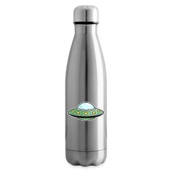 UFO grün - Isolierflasche - Lightsilver - Rechts