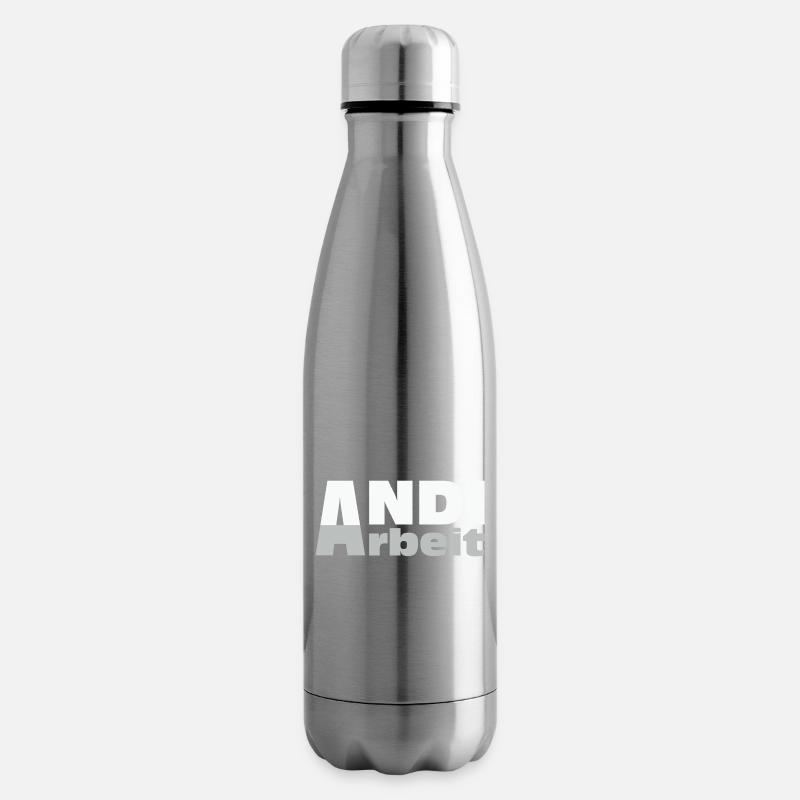 Andi Arbeit - An die Arbeit, Andreas, Andi, Andrea - Isolierflasche - Lightsilver