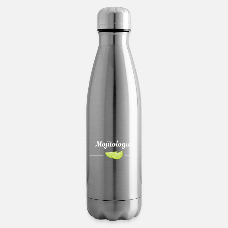 Mojitologue - Bouteille isotherme - argent clair