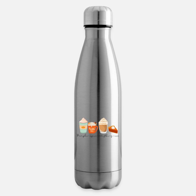 ☕ Pumpkin Spice Everything Nice 🎃 - Insulated Water Bottle - silver
