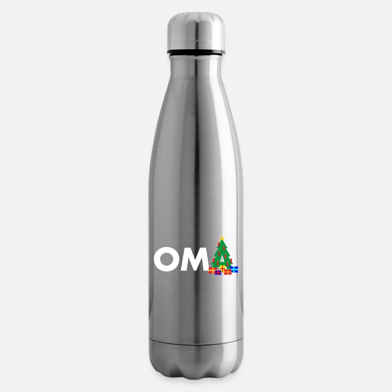 Oma Weihnachtsbaum - Isolierflasche - Lightsilver