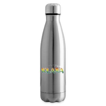 First name Klara maiden name Name gift colorful - Insulated Water Bottle - silver - Right