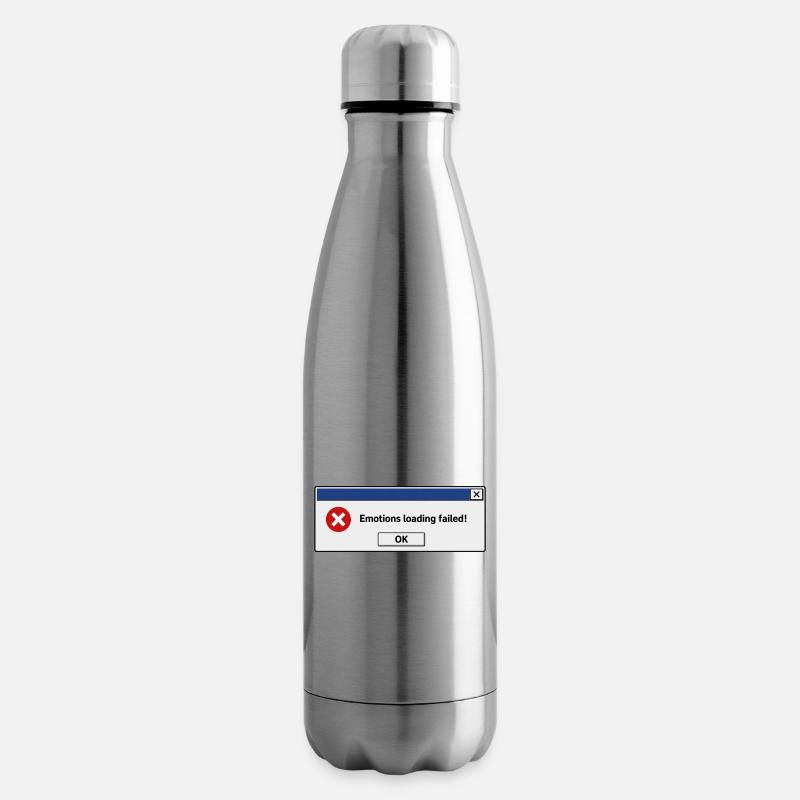 Emotions loading failed - Insulated Water Bottle - silver