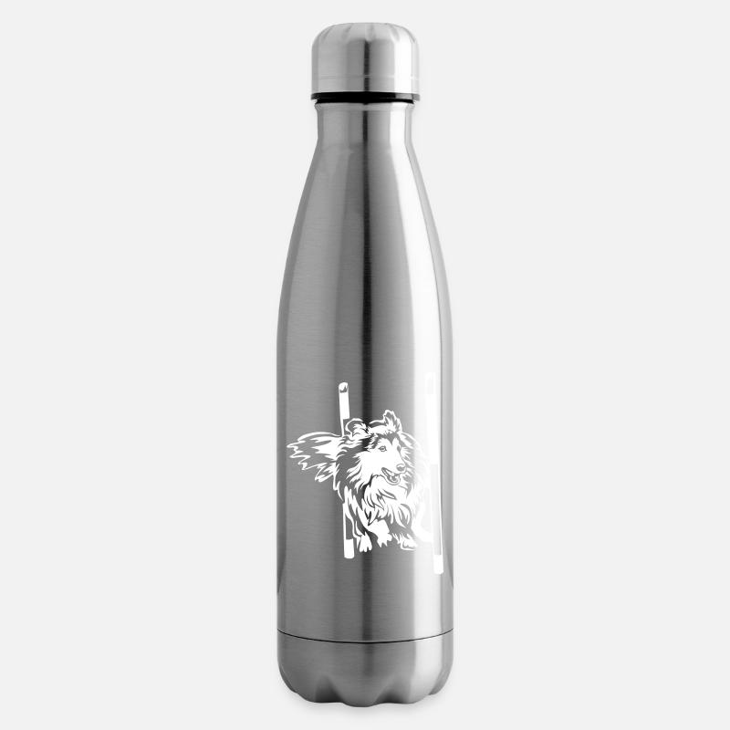 Sheltie « Black Edition » - Bouteille isotherme - argent clair