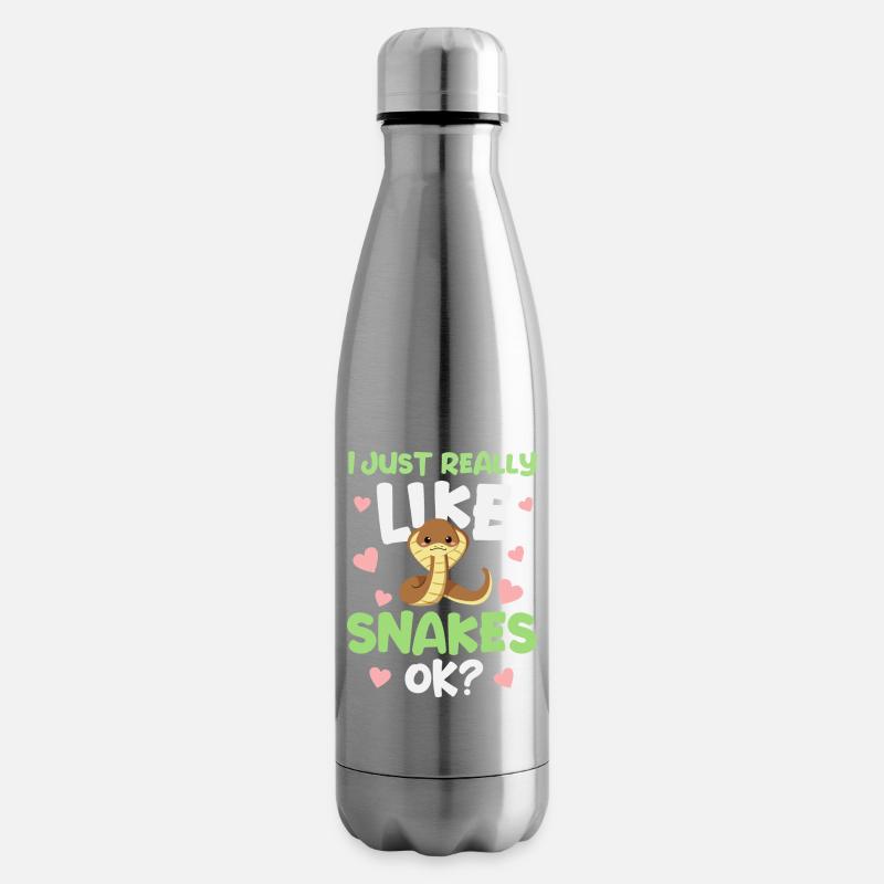Schlange Schlangen - Isolierflasche - Lightsilver
