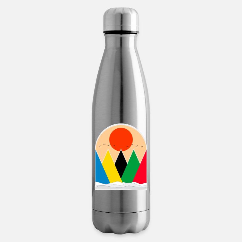 Les montagnes - Bouteille isotherme - argent clair