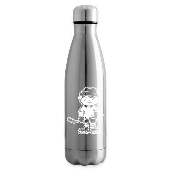 Cartoon Eishockeyspieler - Isolierflasche - Lightsilver - Rechts