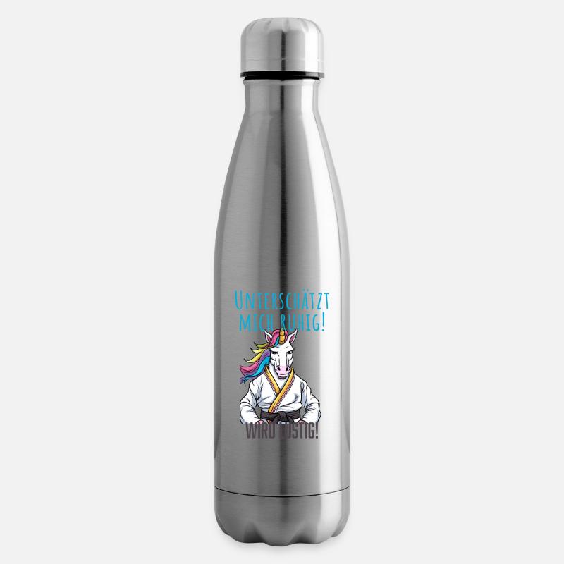 Karaté Licorne - Bouteille isotherme - argent clair