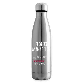 Project Manager Project Management Studies Profession - Insulated Water Bottle - silver - Right